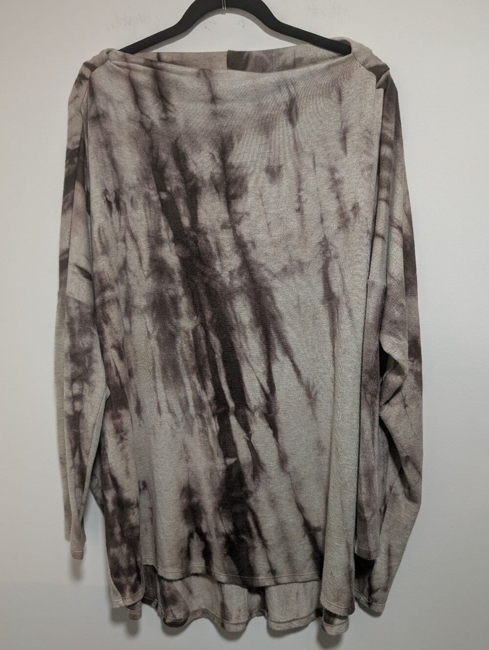 Bryn Walker | Tie Dye Boatneck Knit Top In Beige Taupe